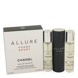 Allure Homme Sport Mini EDT Spray + 2 Refills By Chanel