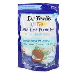 Dr Teal's Ultra Moisturizing Bath Bombs Five (5) 1.6 oz Kids Bath Time Fizzie Fun Scented Bath Bombs Coconut Cove with Natural Essential Oils (Unisex) By Dr Teal's