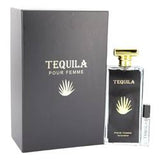 Tequila Pour Femme Noir Eau De Parfum Spray with Free Mini .17 oz EDP By Tequila Perfumes